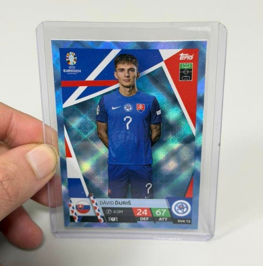 Topps Match Attax Euro 2024 MISPRINT SVK13 UEFA David Duriš, Ophalen of Verzenden, Nieuw, Spelerskaart