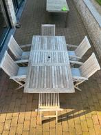 Tuinset teak, Tuin en Terras, Ophalen, Gebruikt, 6 zitplaatsen, Teakhout