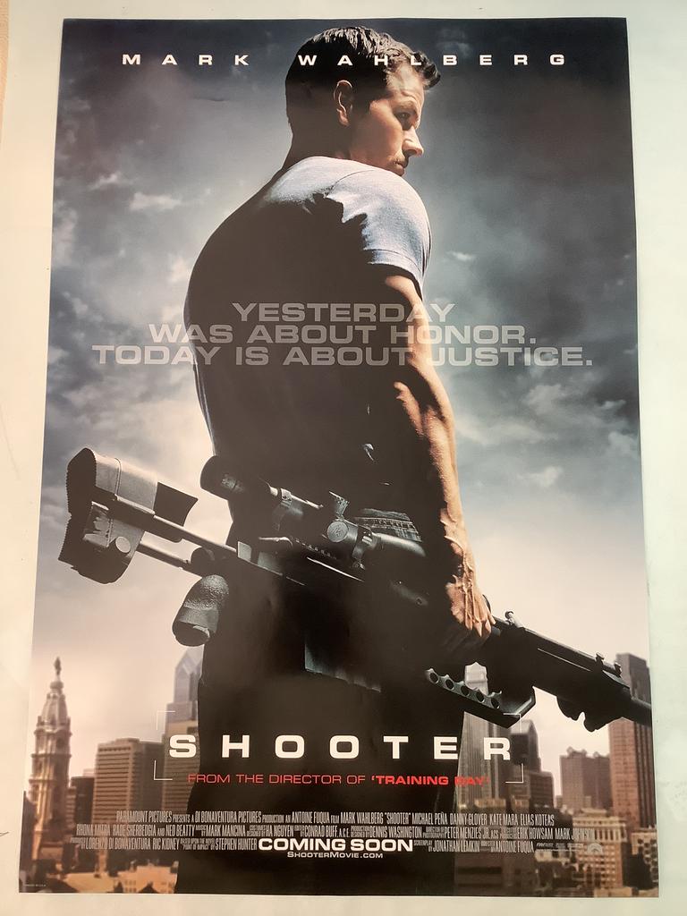 SHOOTER    USA FILMPOSTER / AFGICHE  68-101 cm, Verzamelen, Posters, Ophalen of Verzenden