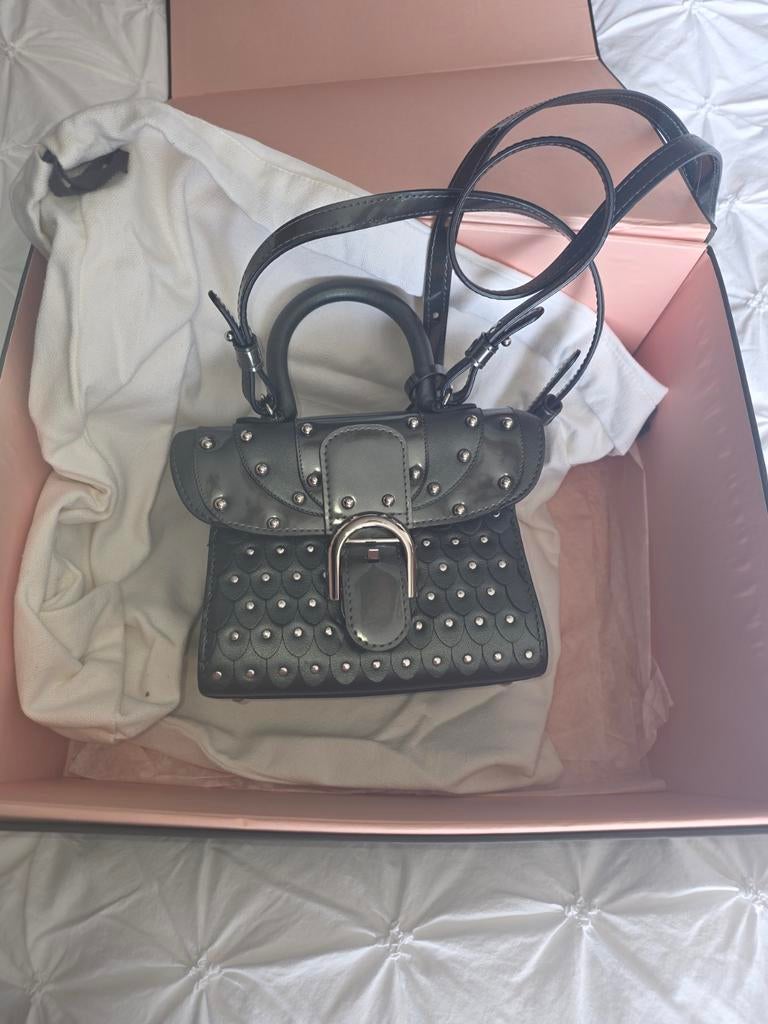 Delvaux briljant mini zwart, Verzenden, Zwart