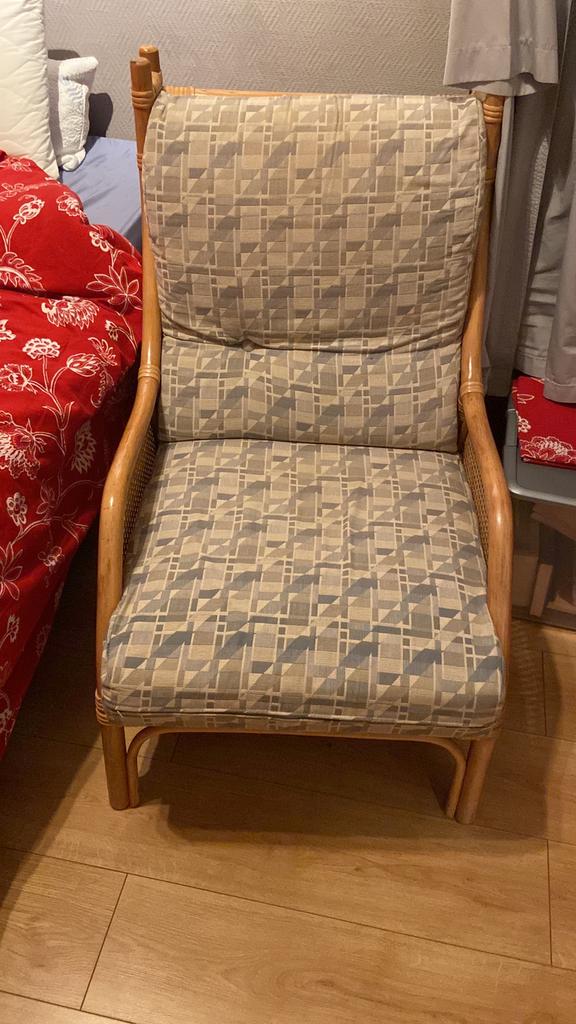 Fauteuil en Rotin, 75 à 100 cm, Comme neuf, 50 à 75 cm, Osier ou Rotin