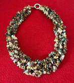 Vintage stenen halsketting - jaren 80, Ophalen of Verzenden, Overige materialen, Ketting