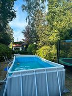 Intex zwembad - rechthoek 400 x 200 x 122, Comme neuf, Enlèvement, Rectangulaire, 400 cm ou plus