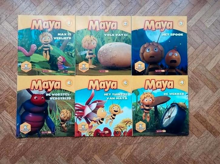 Complete 6-delige serie Maya de Bij met BIJ-zondere recepten, Livres, Livres pour enfants | 4 ans et plus, Utilisé, Enlèvement ou Envoi