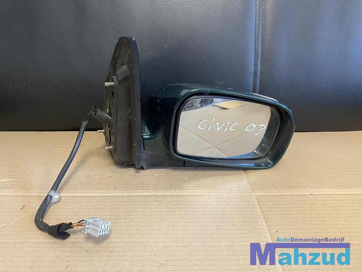 HONDA CIVIC 7 hatchback Groen rechts spiegel buitenspiegel 2, Auto-onderdelen, Spiegels, Honda, Gebruikt