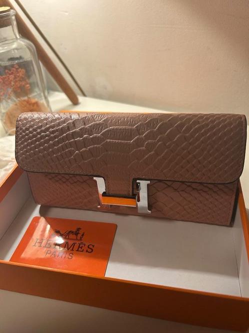 Groot portemonnee Hermes met doos en certificaat, Handtassen en Accessoires, Portemonnees, Zo goed als nieuw, Overige merken, Overige kleuren