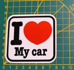 Sticker 'I Love My Car' jaren '90, Verzamelen, Stickers, Ophalen of Verzenden