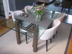 met de hand gemaakte eettafel, Huis en Inrichting, Ophalen, 100 tot 150 cm, Zo goed als nieuw, Vijf personen of meer