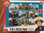 9 puzzels in 1 va brandweerman Sam, Ophalen, Zo goed als nieuw