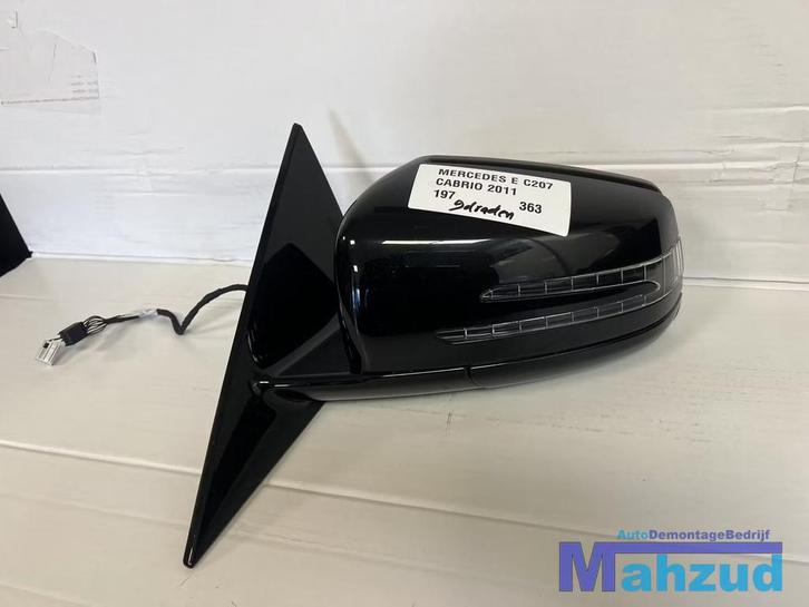 MERCEDES E A207 Cabrio zwart 197 Links spiegel 2009-2016, Auto-onderdelen, Spiegels, Mercedes-Benz, Gebruikt