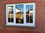 Ramen drie stuks pvc en dubbel glas, Doe-het-zelf en Bouw, Glas en Ramen, Ophalen, Zo goed als nieuw