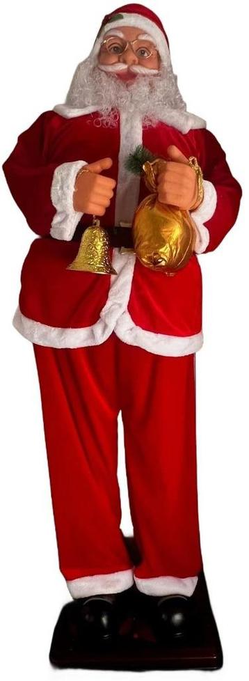 Levensgrote Kerstman die danst en zingt (1.80 M) beschikbaar voor biedingen