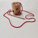 Houten rijgblok educatief speelgoed voor peuters en kleuters, Kinderen en Baby's, Ophalen, Zo goed als nieuw