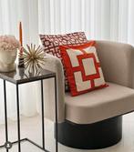 H&m Home taupe velvet Zetel/Fateuil, Huis en Inrichting, Ophalen, Zo goed als nieuw