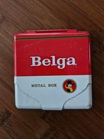 Belga sigaretten metal box ( 8,5 x 9 cm), Ophalen of Verzenden, Gebruikt, Gebruiksvoorwerp