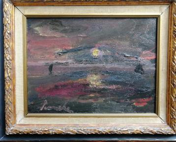 Constant Permeke '' Avond op zee '' olieverf op paneel beschikbaar voor biedingen
