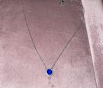 Collier en argent avec pierre bleue, Bijoux, Sacs & Beauté, Colliers, Bleu, Argent, Enlèvement ou Envoi, Neuf