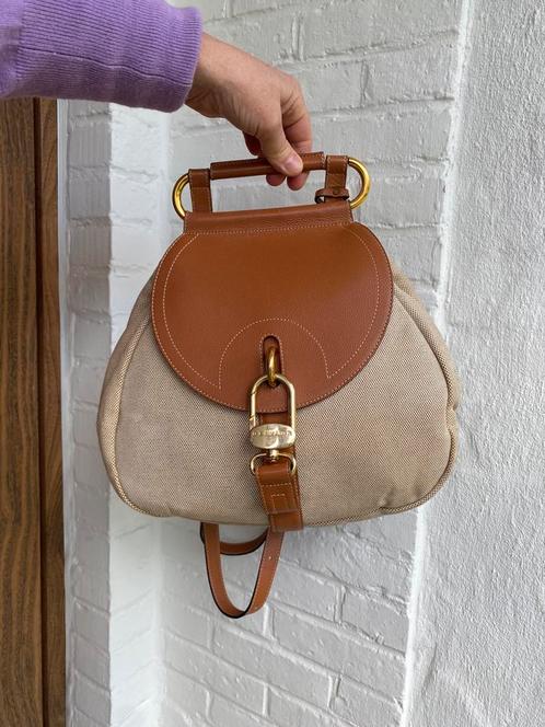 Rugzak Delvaux in canvas met aankoopbewijs, Handtassen en Accessoires, Tassen | Rugtassen, Zo goed als nieuw, Ophalen