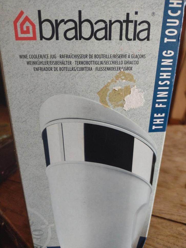 Rafraîchisseur de bouteilles/réserve à glaçons Brabantia, Huis en Inrichting, Woonaccessoires | Prullenbakken, Nieuw, Ophalen of Verzenden