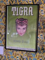 poster tigra sigaretten, Verzamelen, Merken en Reclamevoorwerpen, Ophalen, Gebruikt, Reclamebord