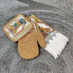 vintage keukensets Ovenhandschoen handdoek 60x40 cm Nieuw, Ophalen
