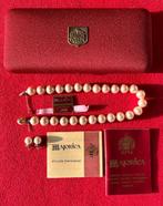 Majorica set met parelketting en oorbellen, Ophalen of Verzenden, Zo goed als nieuw, Wit, Overige materialen