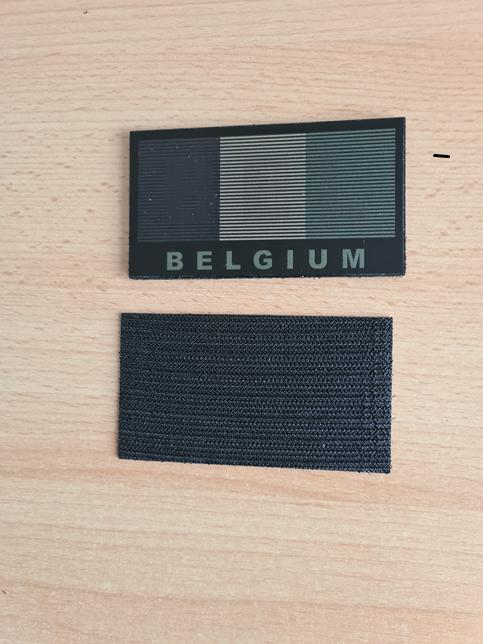 Patch velcro BELGIUM, Verzamelen, Militaria | Algemeen, Landmacht, Embleem of Badge, Ophalen of Verzenden