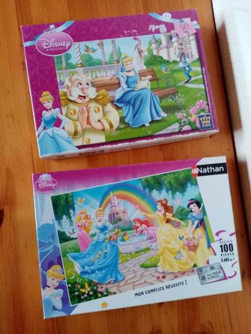 Disney : kinderpuzzel 50 stuks (+4 jr) + 100 stuks (+6 jr) beschikbaar voor biedingen