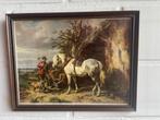 Ruiter met paard en hond, Antiek en Kunst, Ophalen