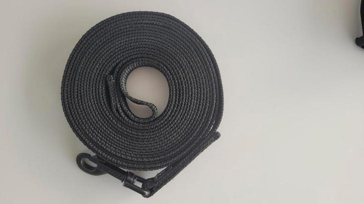 Wandellijn hond 5 m  20 mm – Zwart - Atelier D'Ellis, Dieren en Toebehoren, Hondenriemen, Nieuw, Ophalen of Verzenden