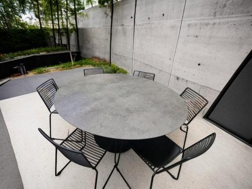 NIEUWE ronde tuintafel 12mm VOLKERAMIEK dia150cm, Tuin en Terras, Tuintafels, Nieuw, Rond, Metaal, Ophalen