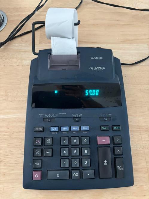 Grote kassa rekenmachine Casio, Verzamelen, Elektronische Apparatuur, Computers en Rekenmachines, Ophalen of Verzenden