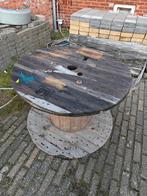 Gratis haspel 90cm, Tuin en Terras, Tuintafels, Ophalen, Gebruikt, Rond, Hout