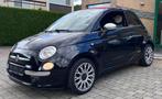 Fiat 500 CABRIO * 1J GARANTIE * GEKEURD * LEZ OK * €180/mnd, Parkeersensor, 1242 cc, Zwart, Bedrijf