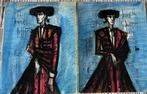 Bernard Buffet « Tauromachie » Katalog Vins Nicolas 1963, Enlèvement ou Envoi