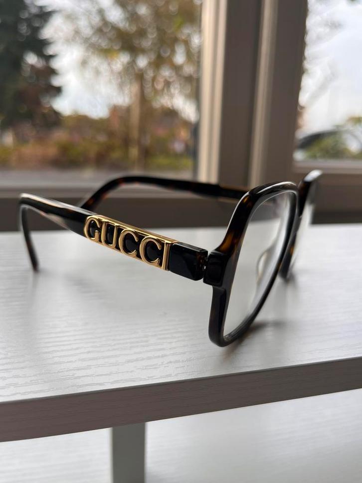 Brilmontuur GUCCI, Handtassen en Accessoires, Zonnebrillen en Brillen | Heren, Gebruikt, Bril, Overige merken, Bruin, Ophalen