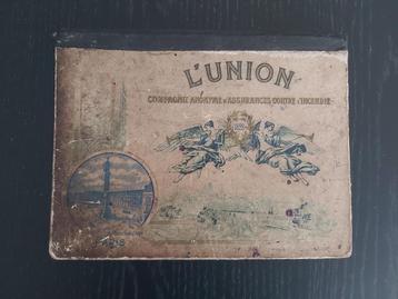 Prachtige oude (verzekeringen) kalender (kaft) 1902 L'union beschikbaar voor biedingen