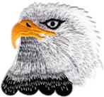 Eagle stoffen opstrijk patch embleem #11, Collections, Autocollants, Envoi, Neuf