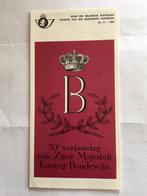 50e verjaardag van Zijne Majesteit koning Boudewijn, Postzegels en Munten, Postzegels | Europa | België, Ophalen of Verzenden