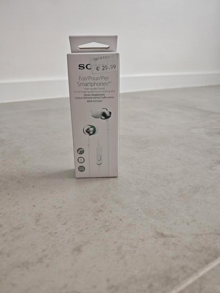 Sony mdr-EX110AP I, Télécoms, Téléphonie mobile | Écouteurs, Neuf, Intra-auriculaires (Earbuds), Enlèvement