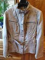 Prachtig lederen vestje kleur beige nude maat L, Ophalen of Verzenden, Zo goed als nieuw, Maat 42/44 (L), Beige