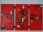 Tableau abstrait triptyque graffiti art style Jules 010, Enlèvement ou Envoi