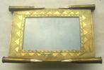 Cadre artisanal typique du "trench art militaire" belge, Verzenden, Landmacht, Kunstobject
