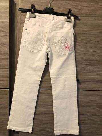 Nieuwe, witte meisjes-jeans SYLT, maat 122, H & M