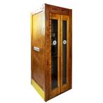 Vintage Wood Telephone Booth with Phone, Collections, Utilisé, Enlèvement ou Envoi