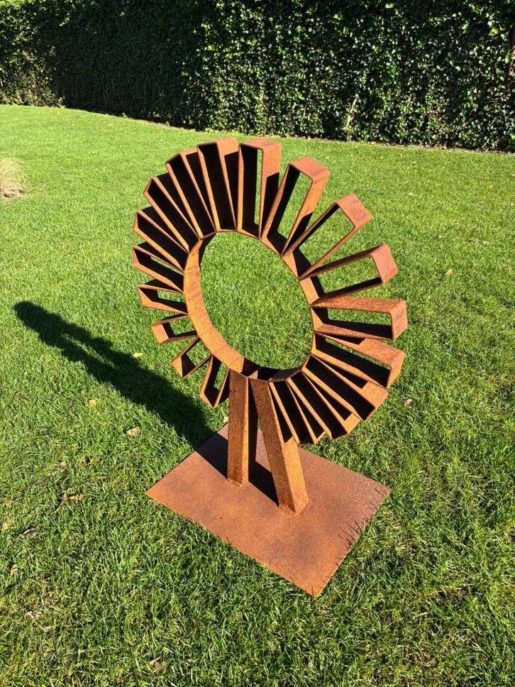 Het Zonnewiel' Tuinbeeld kunstwerk, Tuin en Terras, Tuinbeelden, Ophalen of Verzenden