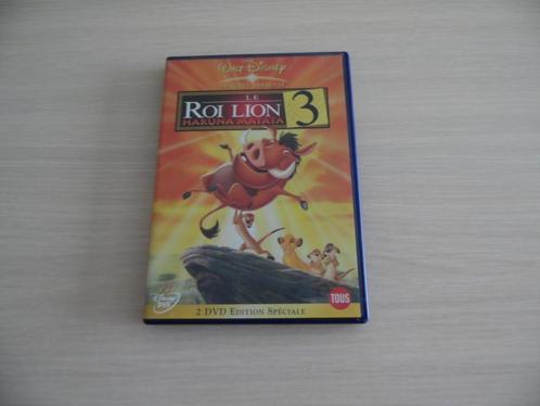 DE LEEUWENKONING 3 2 DVD DISNEY SPECIALE EDITIE, Cd's en Dvd's, Dvd's | Tekenfilms en Animatie, Zo goed als nieuw, Amerikaans
