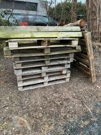 Gratis Brandhout- palletten en houten blokken, Tuin en Terras, Ophalen, Blokken