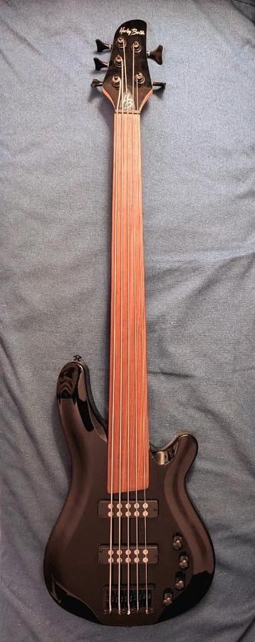 Basse HB  progressive 5 cordes fretless, Musique & Instruments, Enlèvement, Comme neuf, Électrique, Fretless