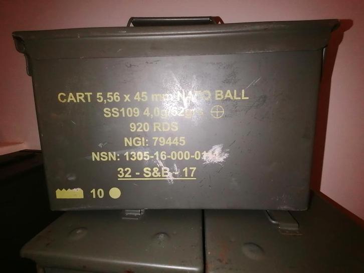 Munitiekist, Verzamelen, Militaria | Algemeen, Landmacht, Kist of Geocache, Ophalen of Verzenden